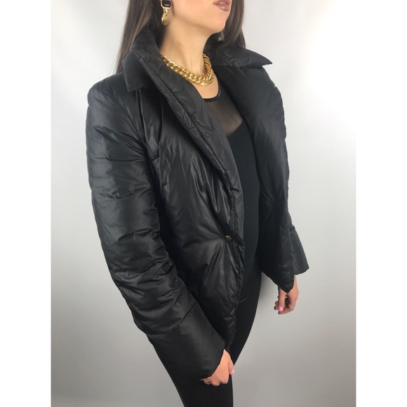 ❌SOLD❌ HACHE runway Italy black abstract puffer jacket - Picture 7 of 8